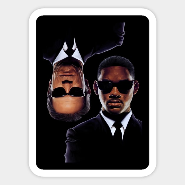 Men in Black Sticker by dmitryb1